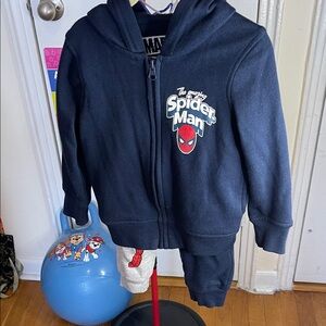 Marvel Spider-Man Dark Blue Kids Hoodie and pants
